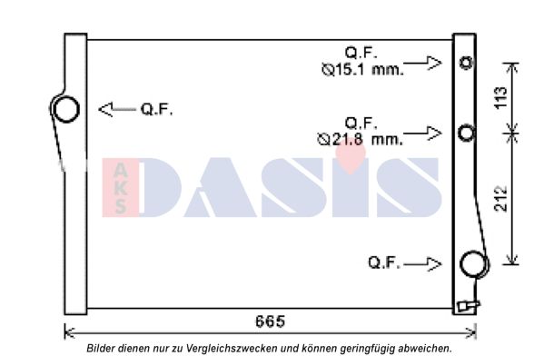 AKS DASIS Radiators, Motora dzesēšanas sistēma 050076N
